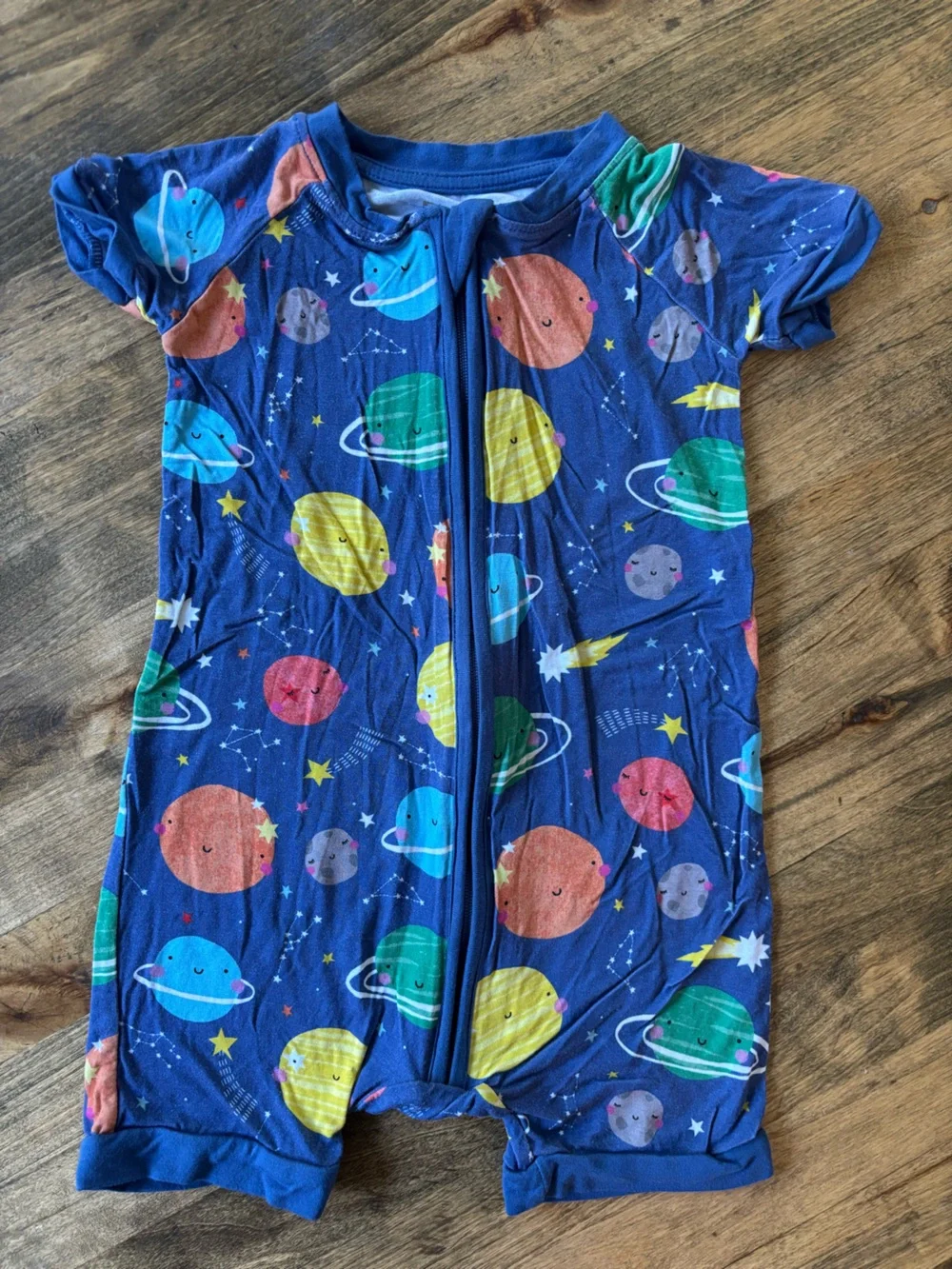Little Sleepies Solar System Bamboo Romper